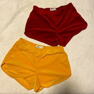 Hollister Velvet Shorts (Both)
